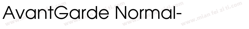 AvantGarde Normal字体转换